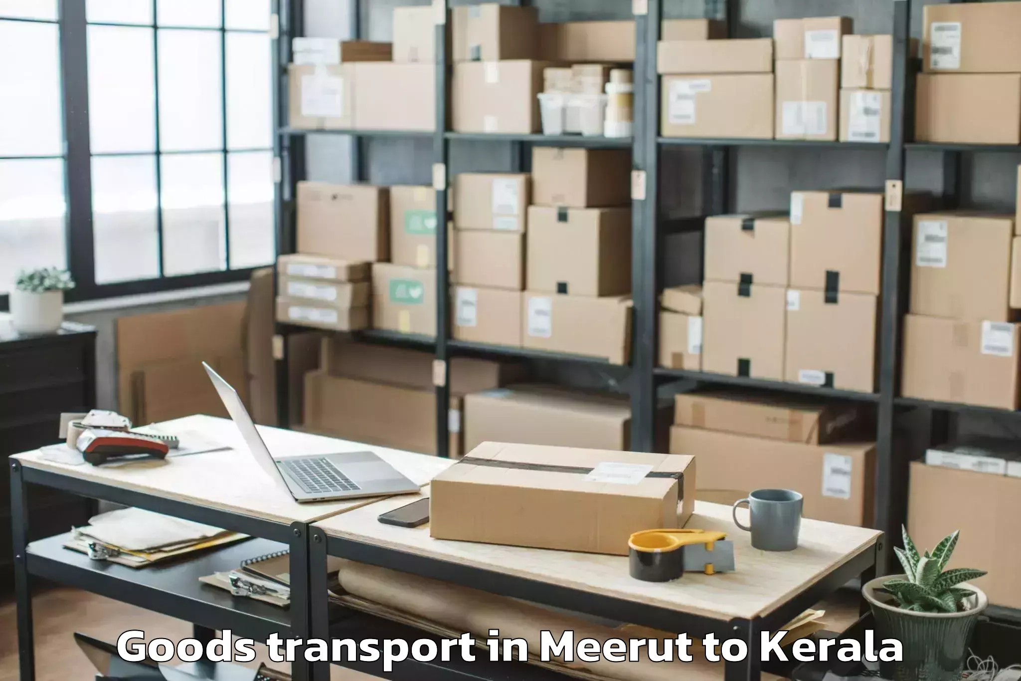 Affordable Meerut to Poojapura Goods Transport